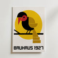 Bauhaus Bird Poster – canvas utan passepartout