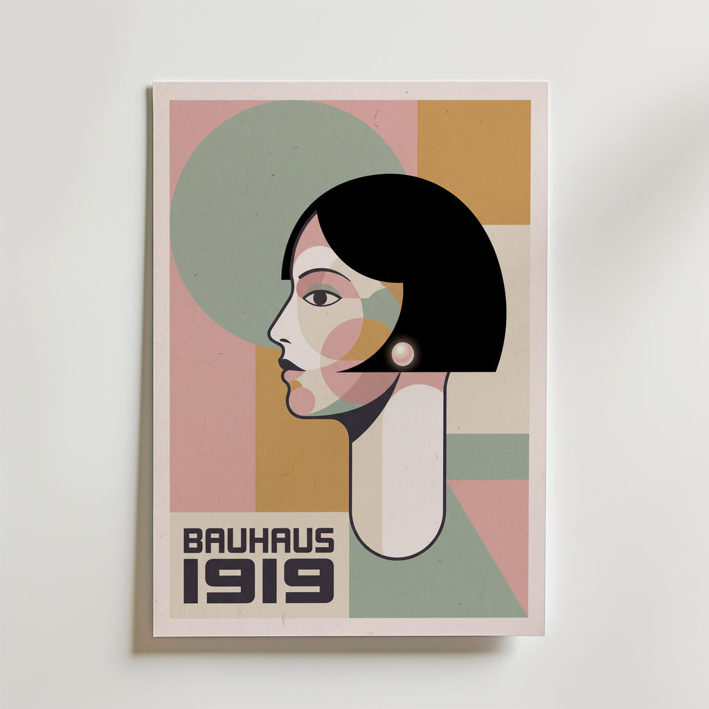 Bauhaus Bob Poster – canvas utan passepartout