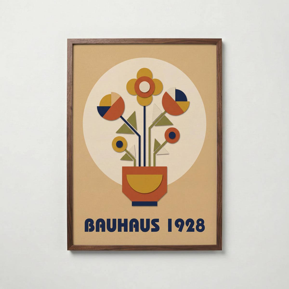 Bauhaus Flowerpot Poster – valnötsram