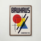 Bauhaus Exhibition 1923 Poster – valnötsram