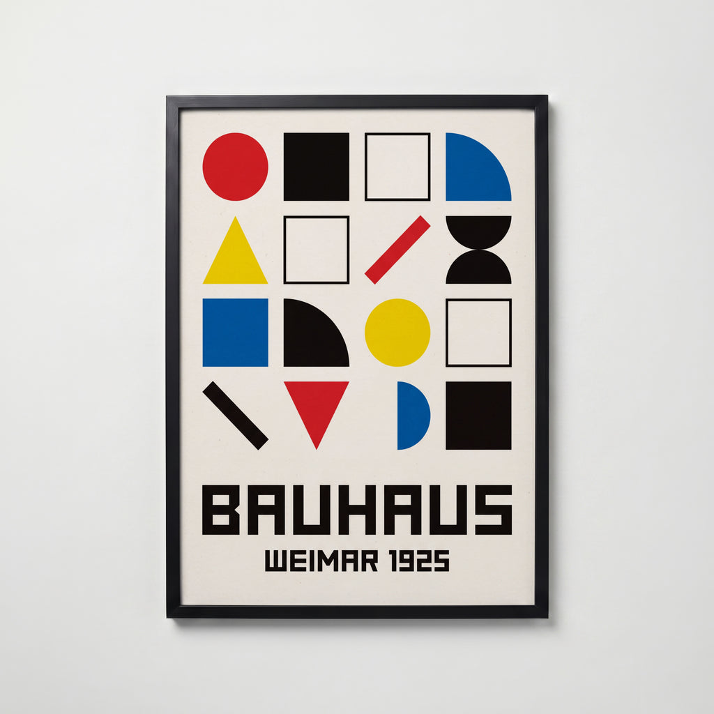Bauhaus Weimar Poster – svart ram