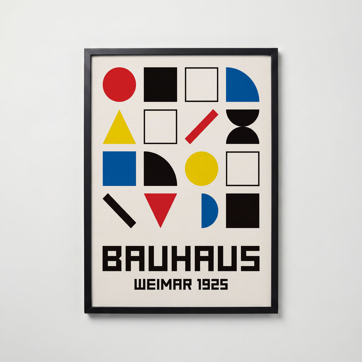 Bauhaus Weimar Poster – svart ram