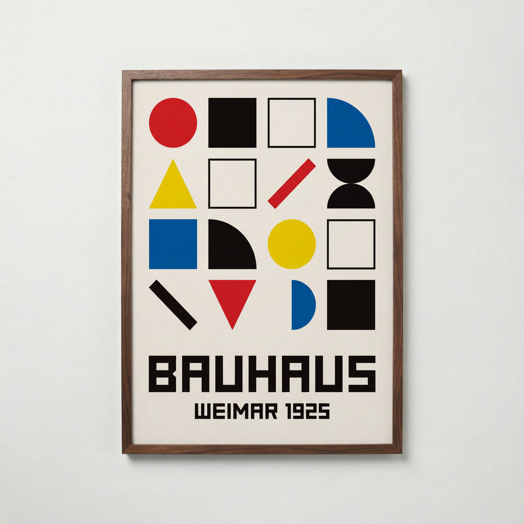 Bauhaus Weimar Poster – valnötsram