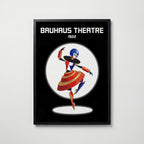Bauhaus Theatre Poster – svart ram