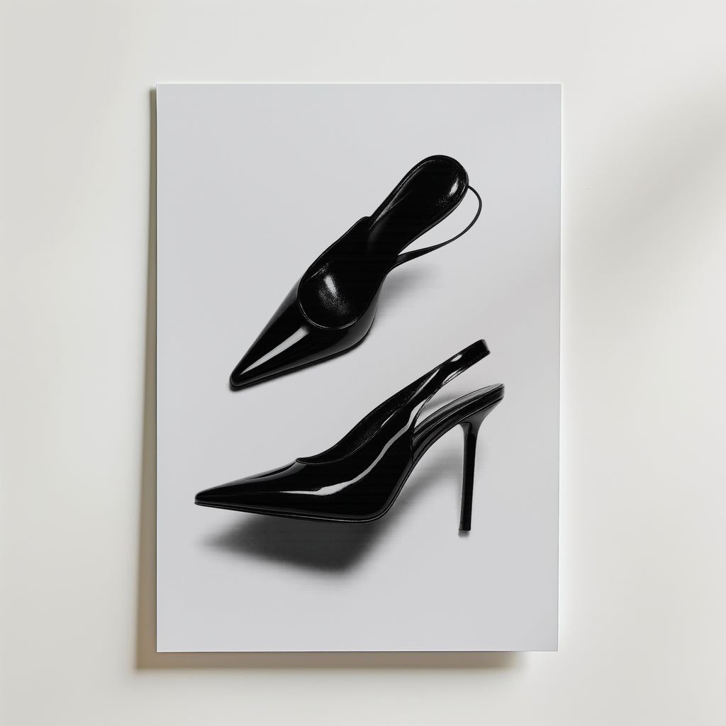 Patent Slingback Heels Poster – canvas utan passepartout
