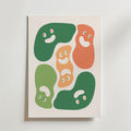 Happy Blobs Abstract – stilfullt konsttryck från Bozetto, tryckt på matt finpapper