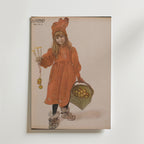 Carl Larsson Brita as Iduna – stilfullt konsttryck från Bozetto, tryckt på matt finpapper