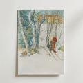 Carl Larsson Skidloperskan – stilfullt konsttryck från Bozetto, tryckt på matt finpapper