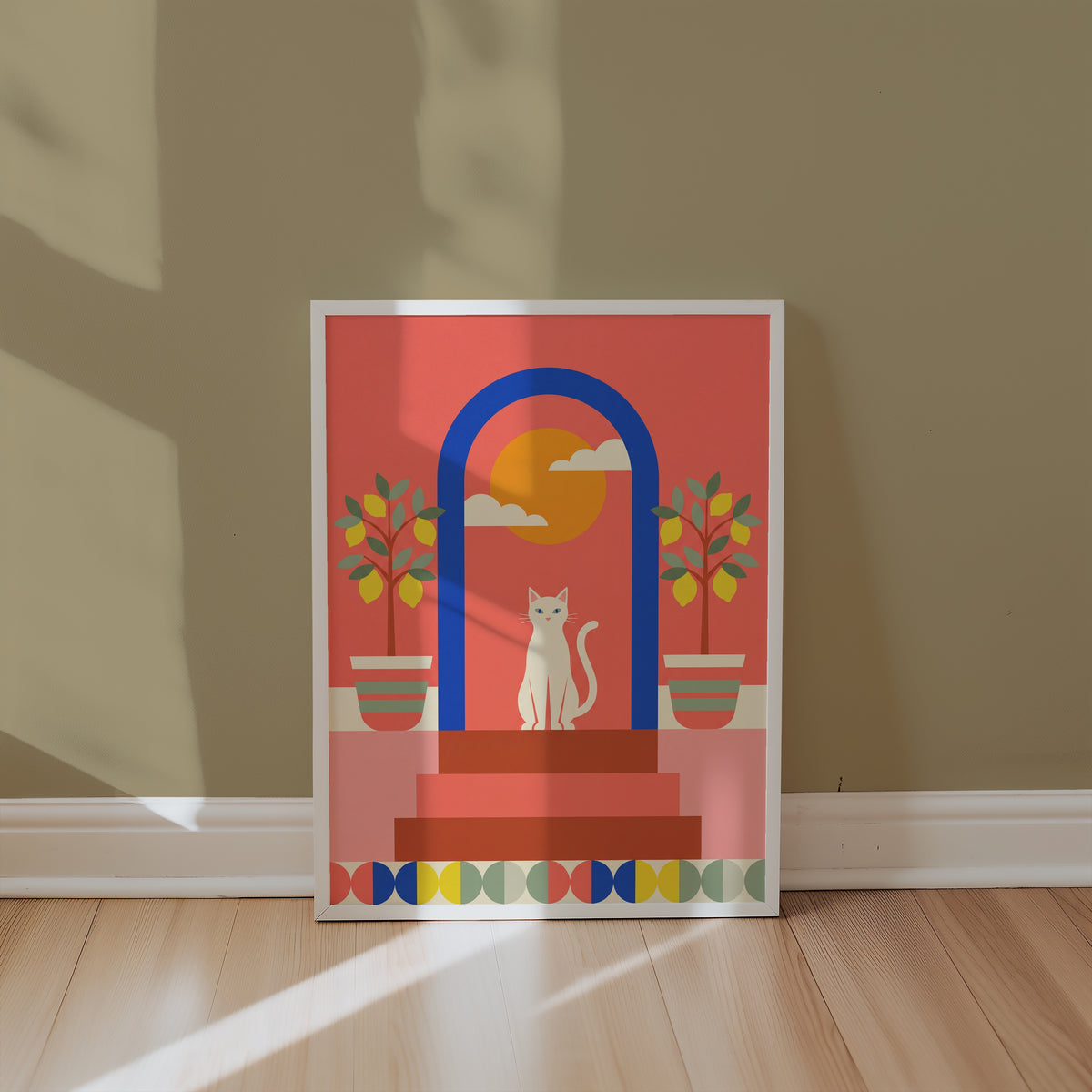 Cat Under the Blue Arch Poster – i rum 1