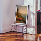 Coastal Ferrari at Sunset Poster