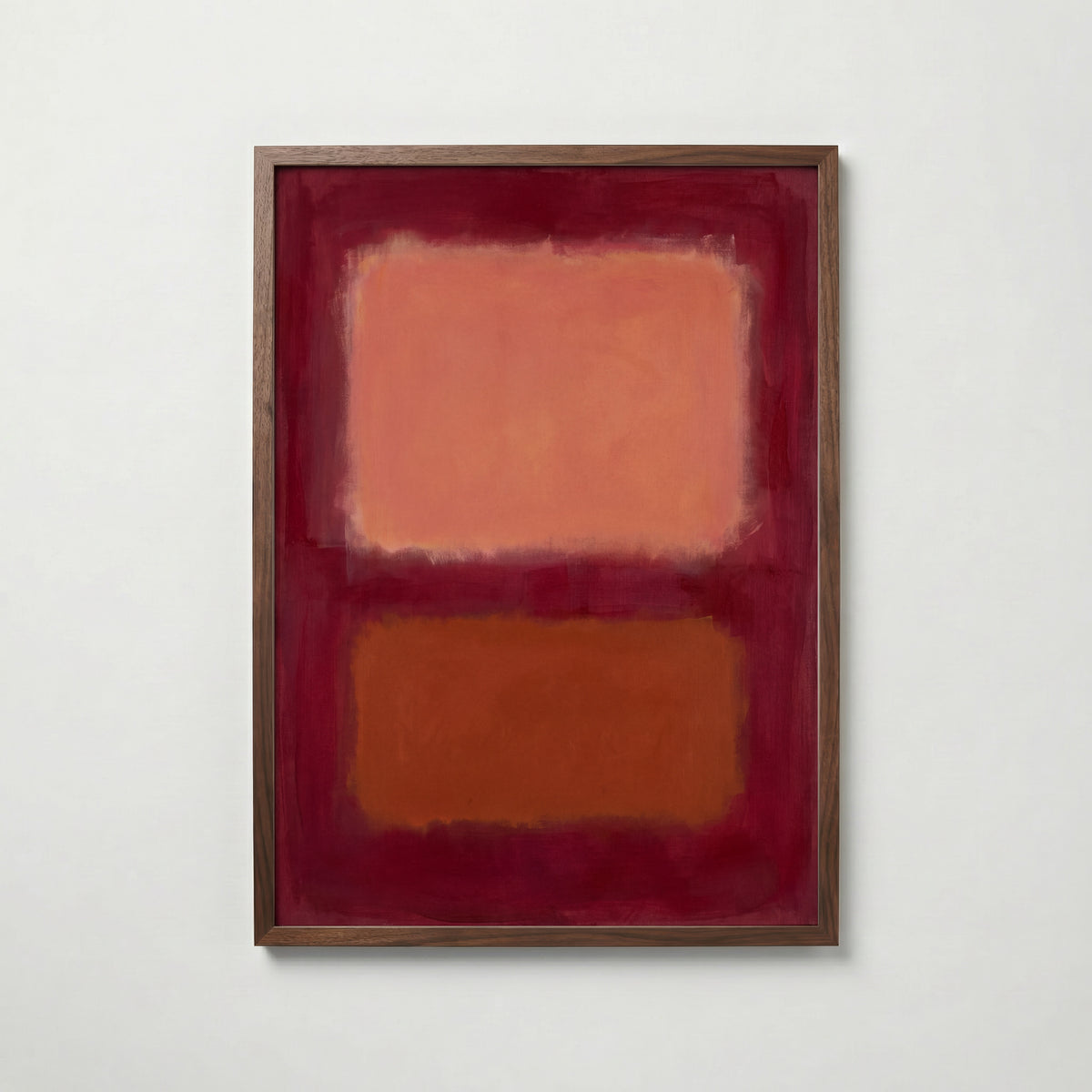 Colour Field in Crimson Poster – valnötsram