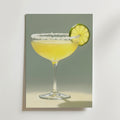 Golden Margarita Drink – stilfullt konsttryck från Bozetto, tryckt på matt finpapper