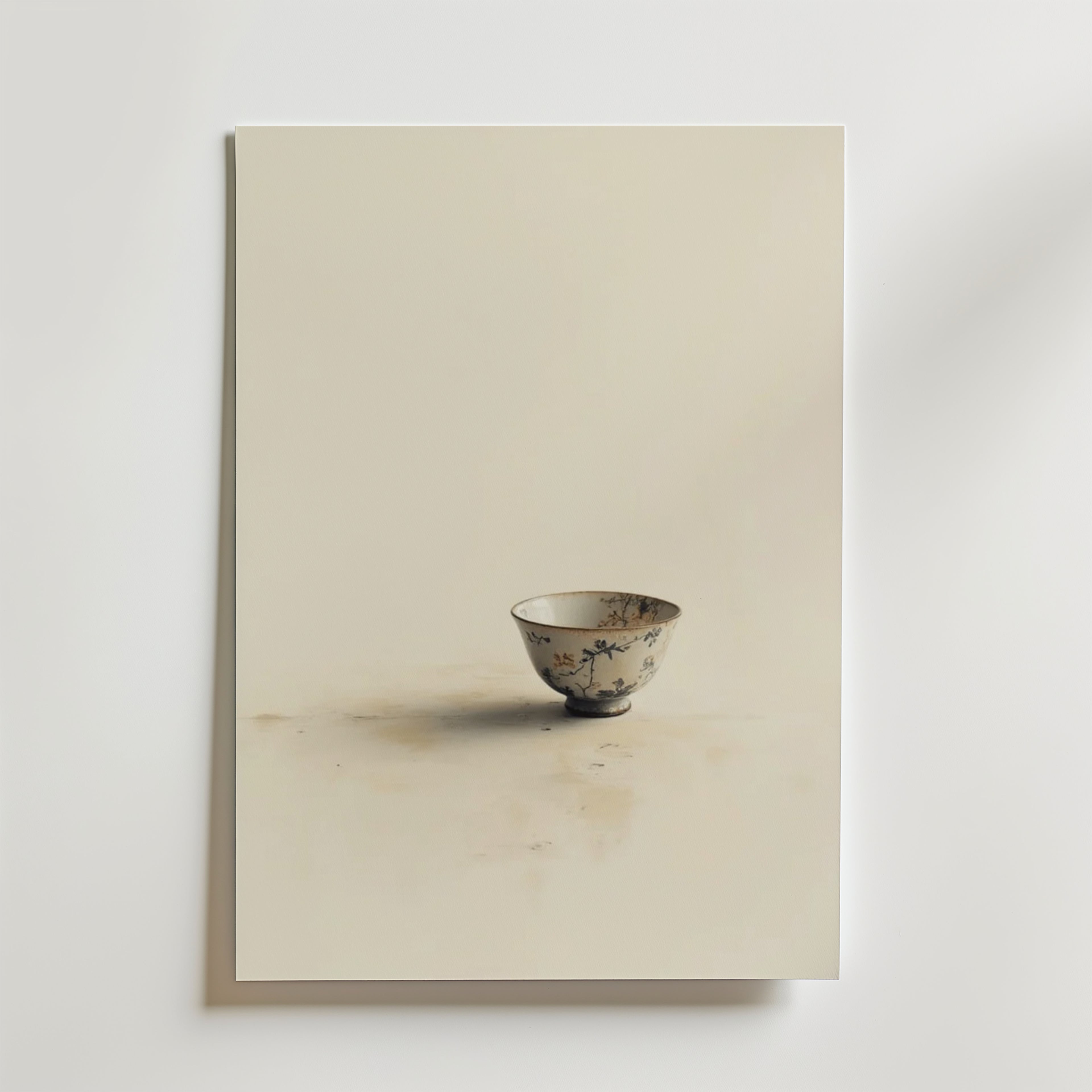 Vintage Ceramic Cup – stilfullt konsttryck från Bozetto, tryckt på matt finpapper
