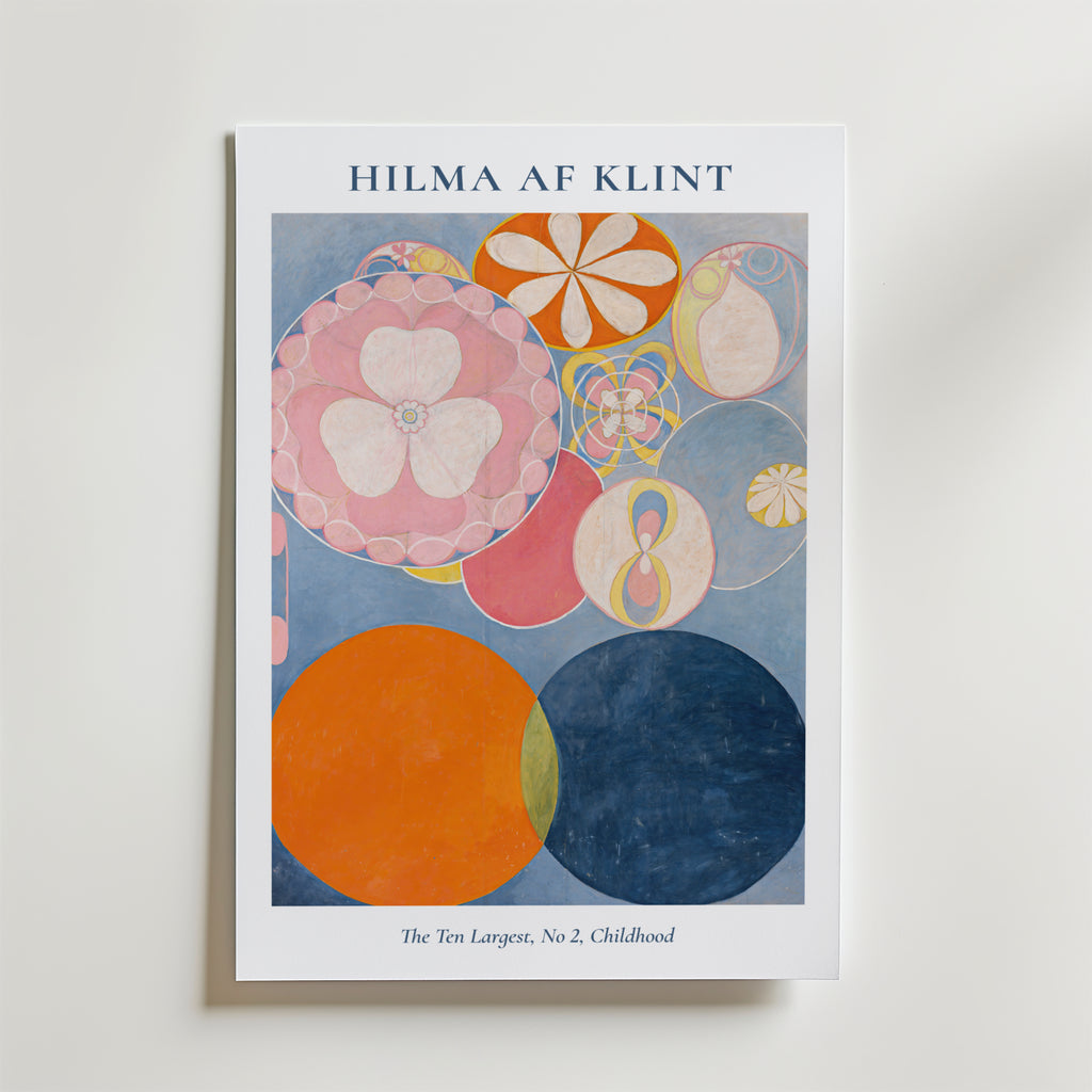Hilma af Klint The Ten Largest affisch på neutral bakgrund – poster från Bozetto