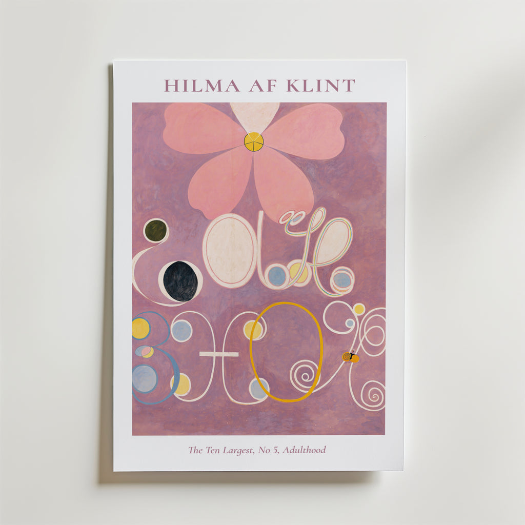 Hilma af Klint The Ten Largest affisch på neutral bakgrund – poster från Bozetto