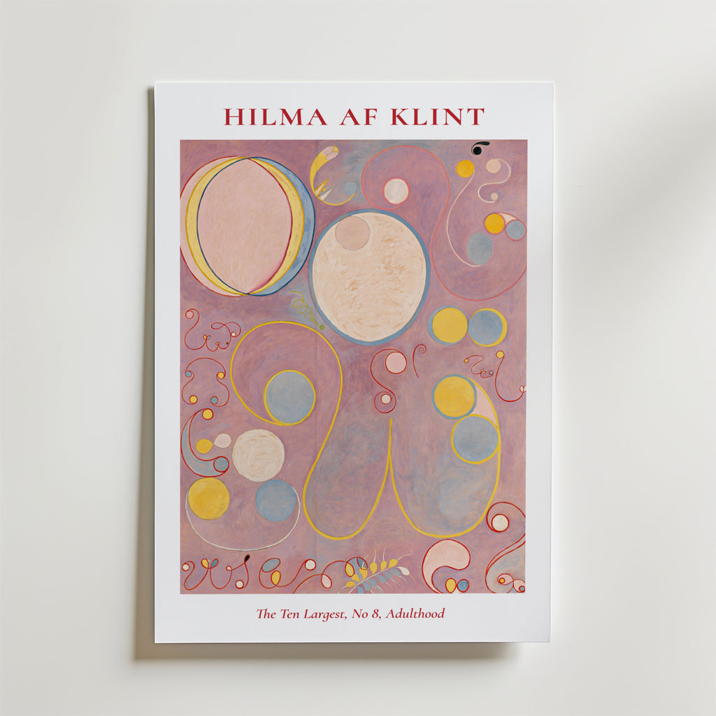 Hilma af Klint The Ten Largest affisch på neutral bakgrund – poster från Bozetto