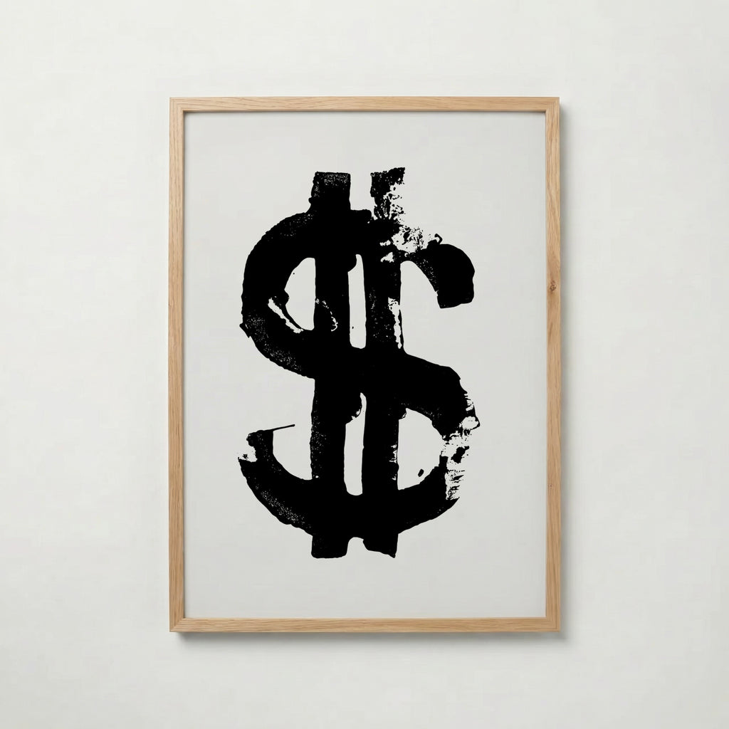 Inked Dollar Sign Poster – ekram