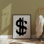 Inked Dollar Sign Poster – i rum 5