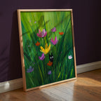 Hidden Garden Cat Poster