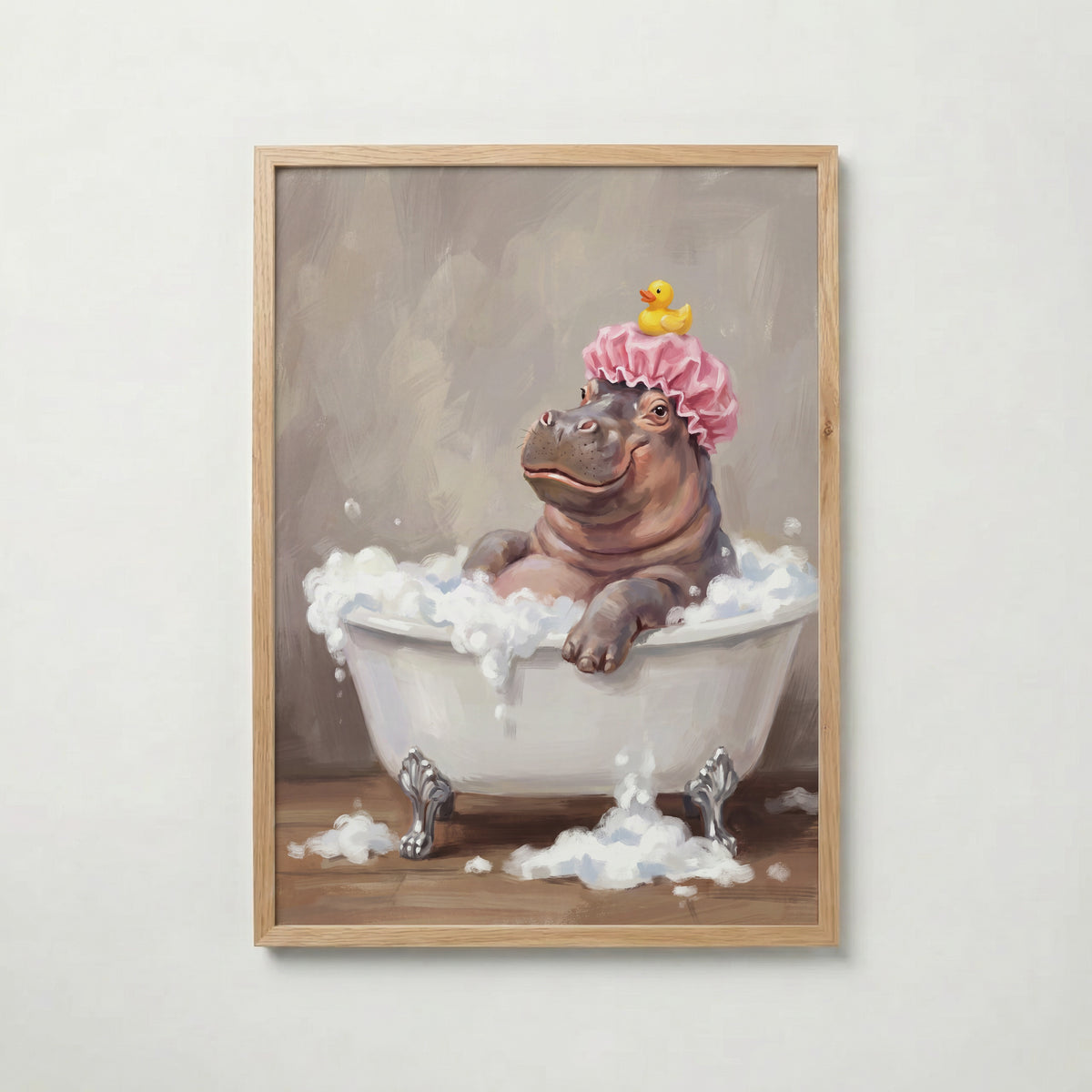 Hippo Bubble Bath Poster – ekram