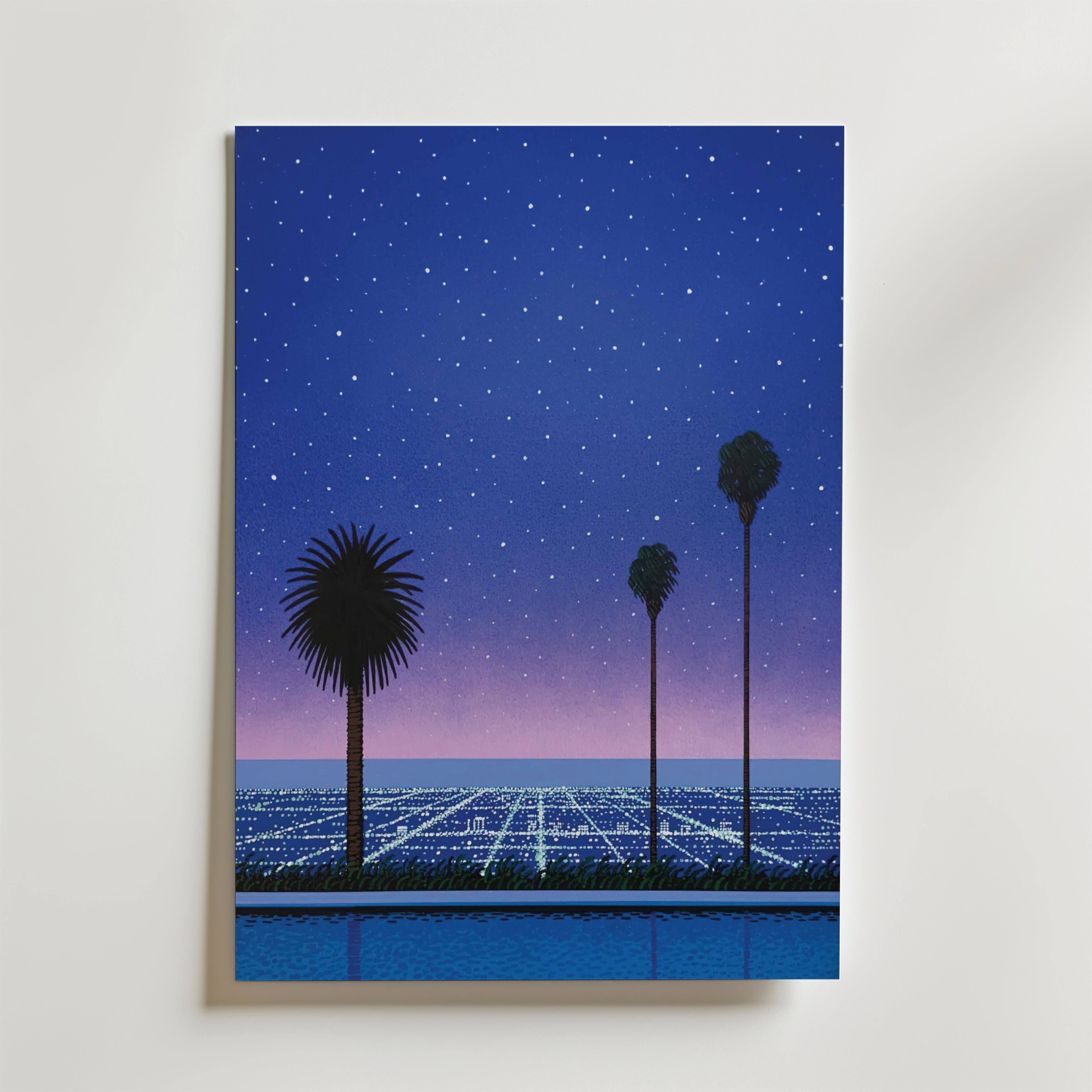 Hiroshi Nagai City Lights Poster