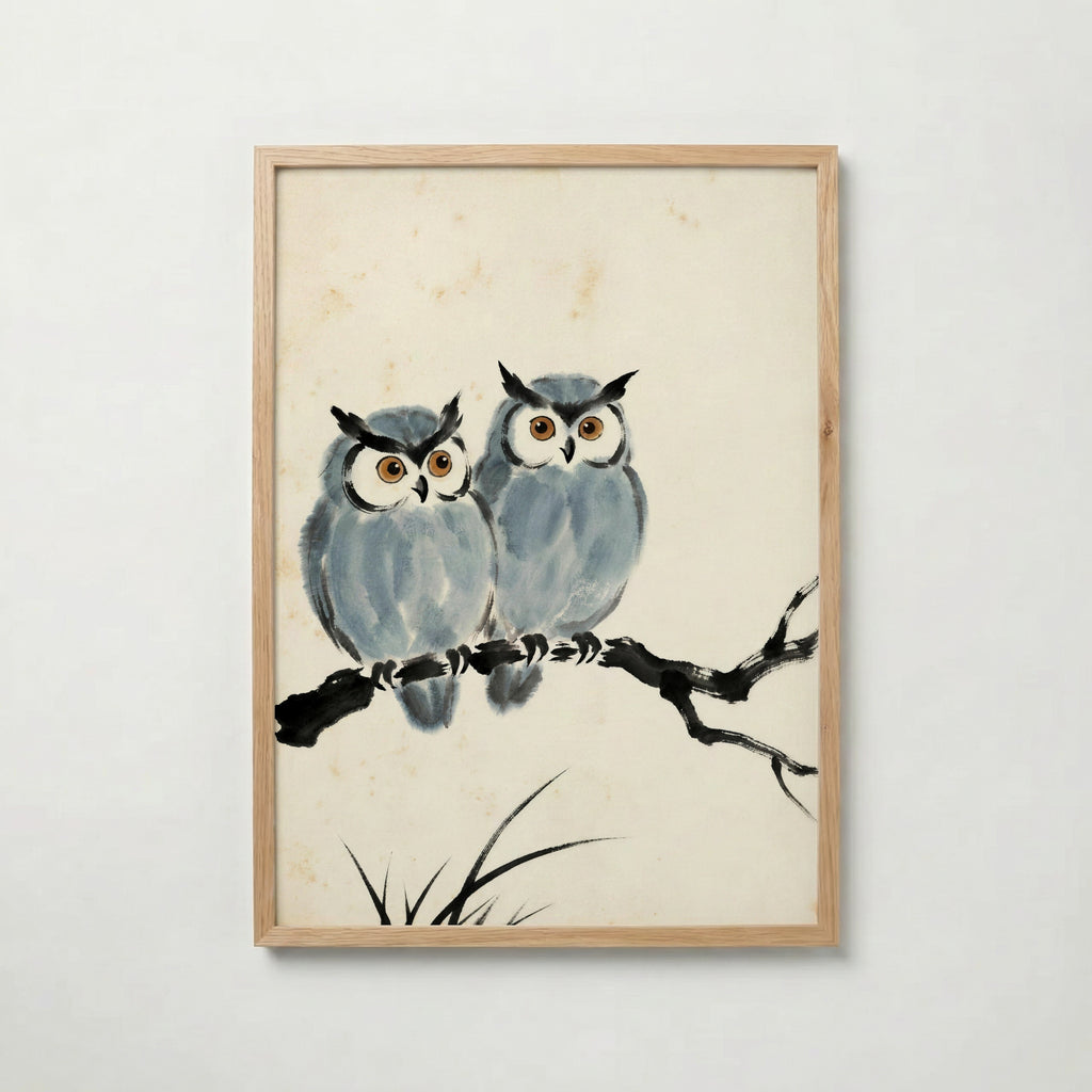 Ink Owls Poster i ekram