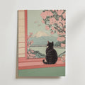 Mockup av Peaceful Blossom View affisch på vägg – köp enkelt hos Bozetto i hög kvalitet