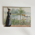Carl Larsson Karin by the shore affisch på neutral bakgrund – poster från Bozetto