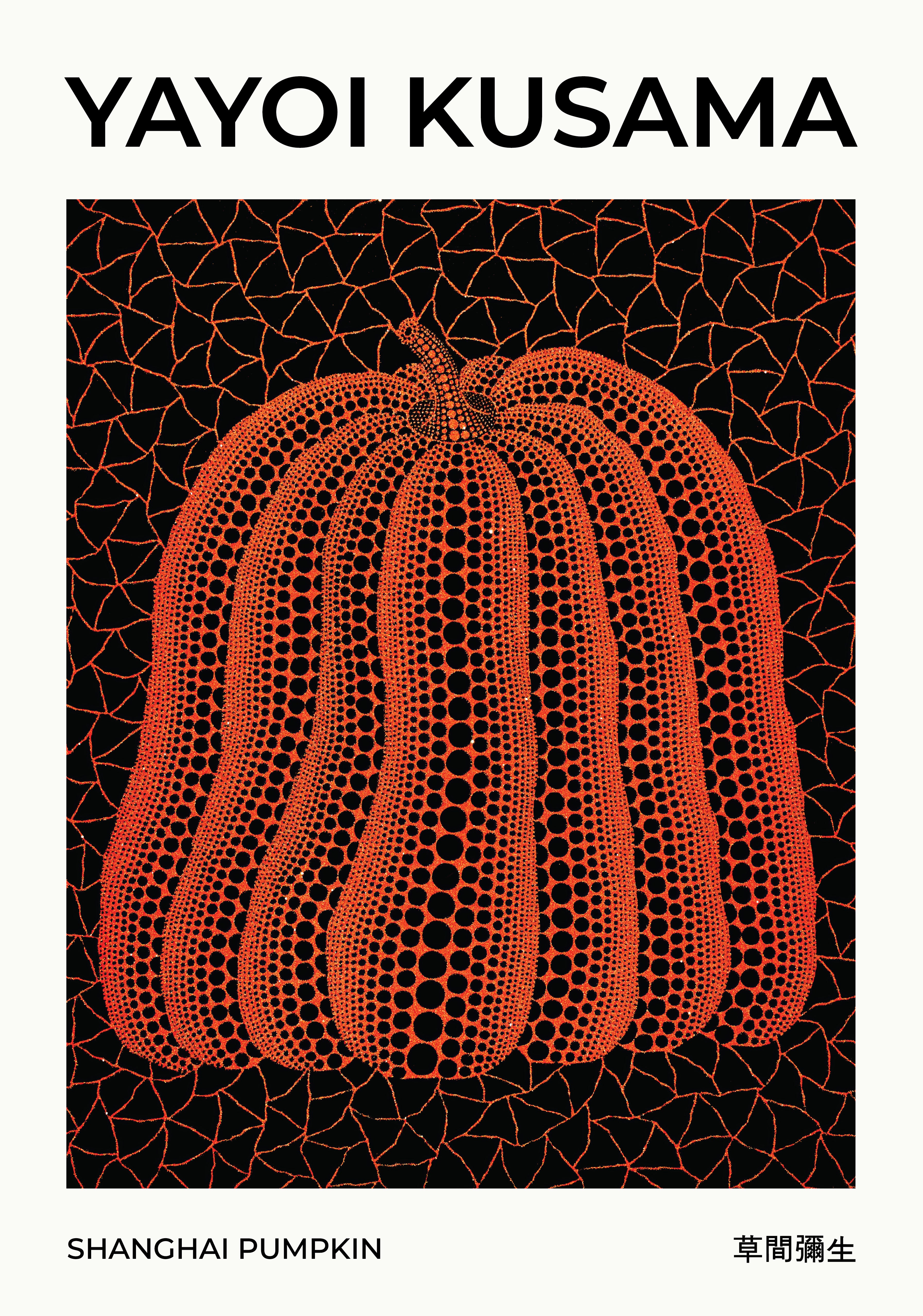 Yayoi Kusama Shanghai Pumpkin – affisch med snyggt motiv, köp enkelt hos Bozetto i flera storlekar