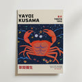 Yayoi Kusama Cosmic Crab – stilfullt konsttryck från Bozetto, tryckt på matt finpapper