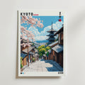 Kyoto Japan – stilfullt konsttryck från Bozetto, tryckt på matt finpapper i hög tryckkvalitet