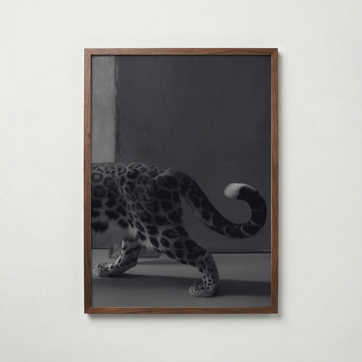 Leopard In Stride Poster – valnötsram