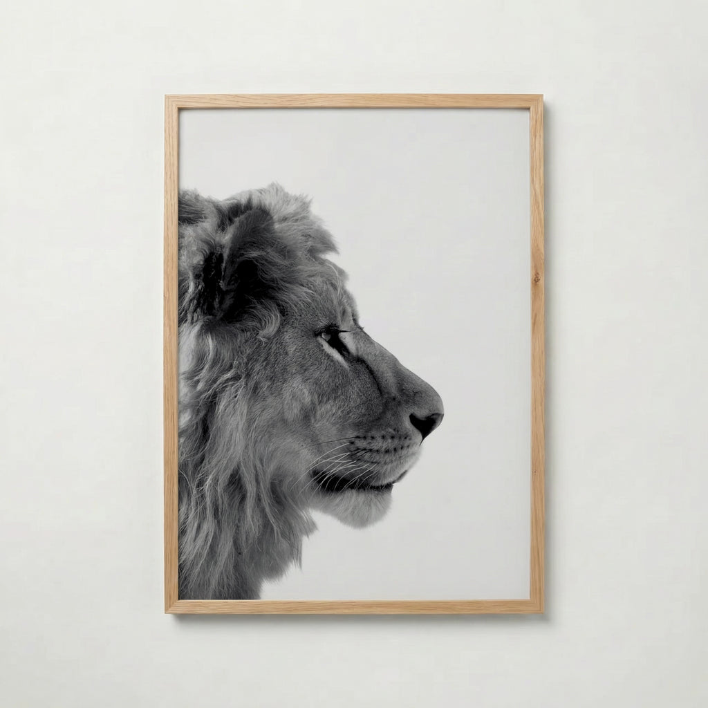Lion In Profile Poster – ekram