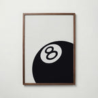 Black Eight Ball Poster – valnötsram