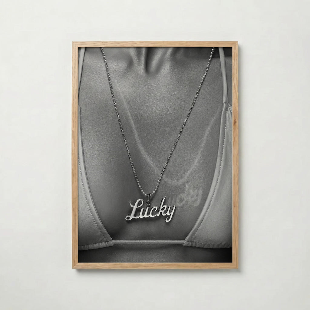 Silver Lucky Pendant Poster – ekram