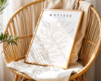 Henri Matisse Cut-Outs poster visualiserad på vägg – stilren mockup från Bozetto
