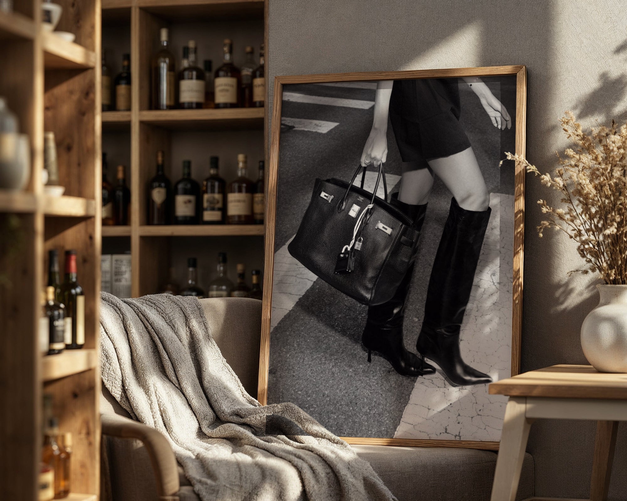 Mockup av City Chic Street Style affisch på vägg – köp enkelt hos Bozetto i hög kvalitet