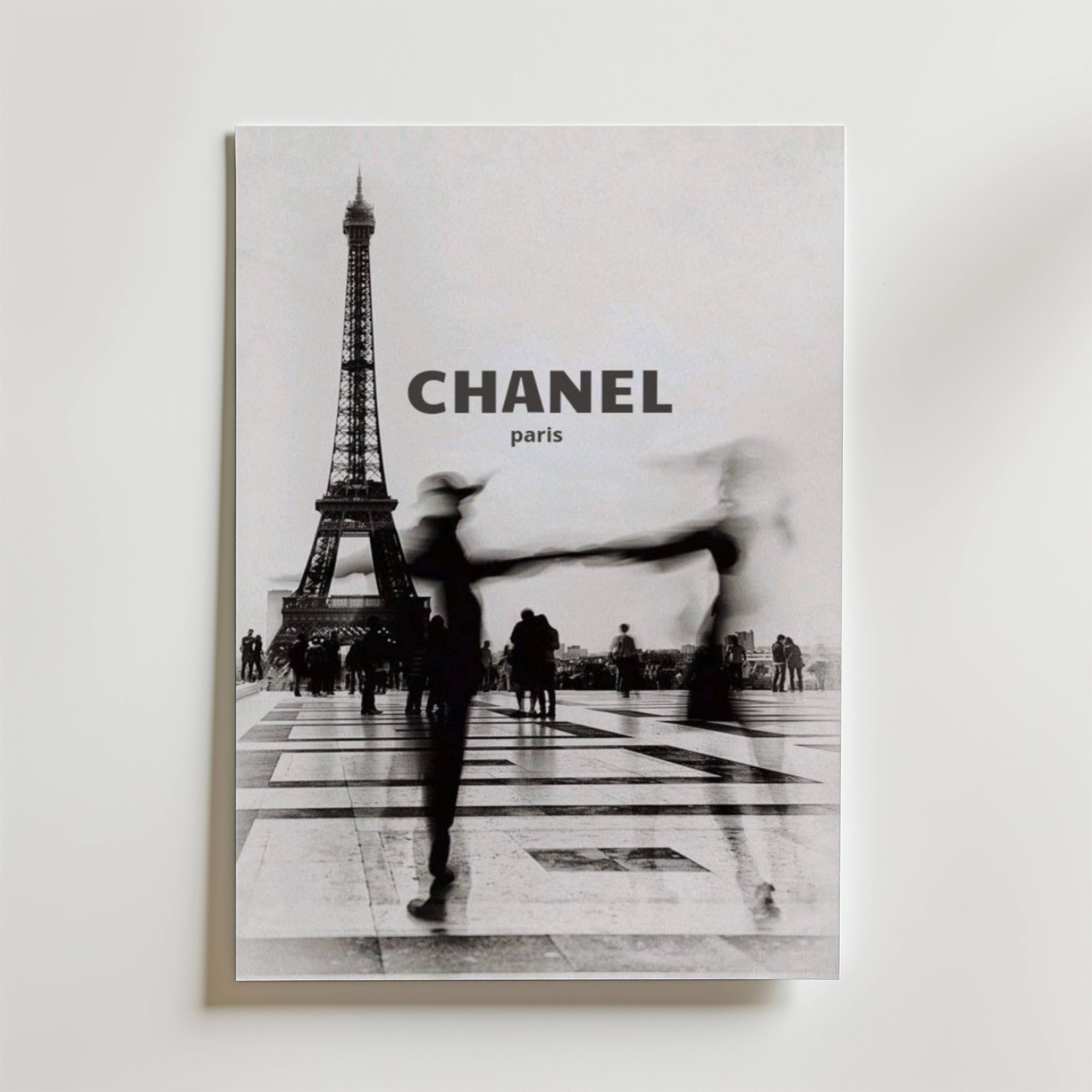 Chanel Paris – stilfullt konsttryck från Bozetto, tryckt på matt finpapper i hög tryckkvalitet