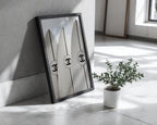 Mockup för Chanel Surf No.2 – se hur affischen ser ut inramad på din vägg, Bozetto