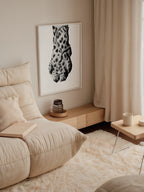 Leopard Luxe poster visualiserad på vägg – se rätt storlek med mockup från Bozetto