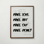 Bold Brush Manifesto Poster – valnötsram