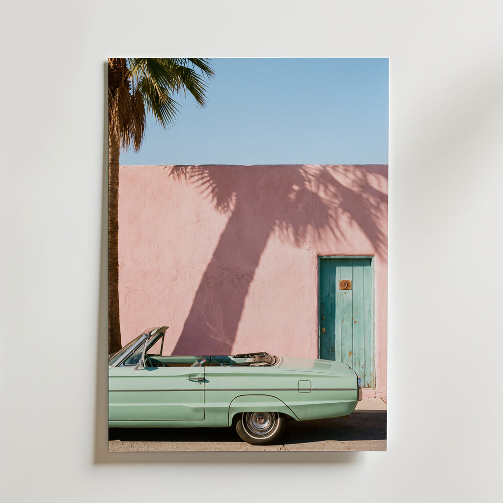 Motel Afternoon Poster – canvas utan passepartout