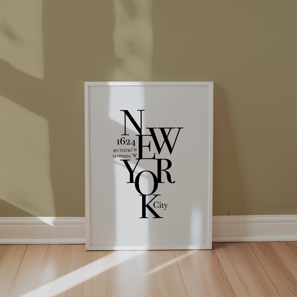 New York Coordinates Poster – i rum 2