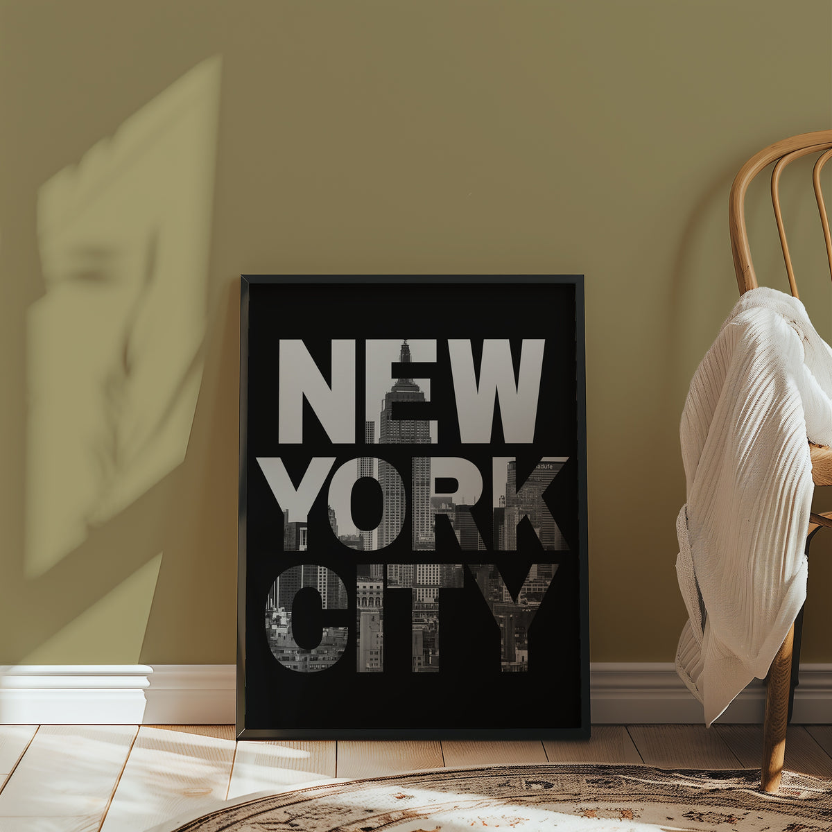 Skyline Cutout Type Poster – i rum 3