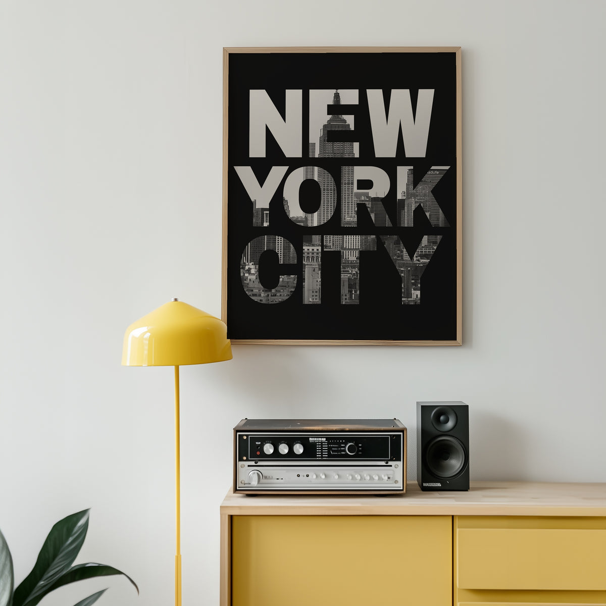 Skyline Cutout Type Poster – i rum 5