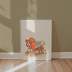 Octopus on Holiday Poster – i rum 4