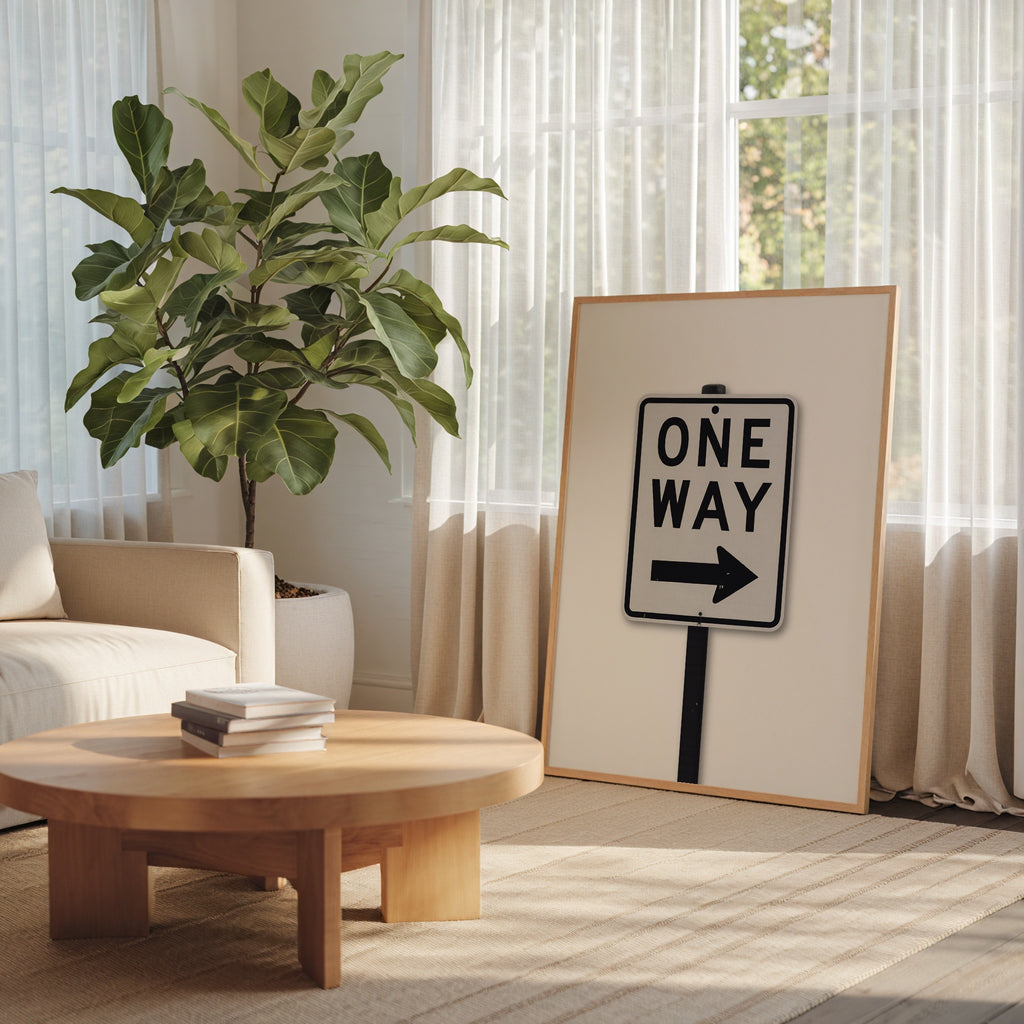 One Way Sign Poster – i rum 5
