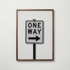 One Way Sign Poster – valnötsram
