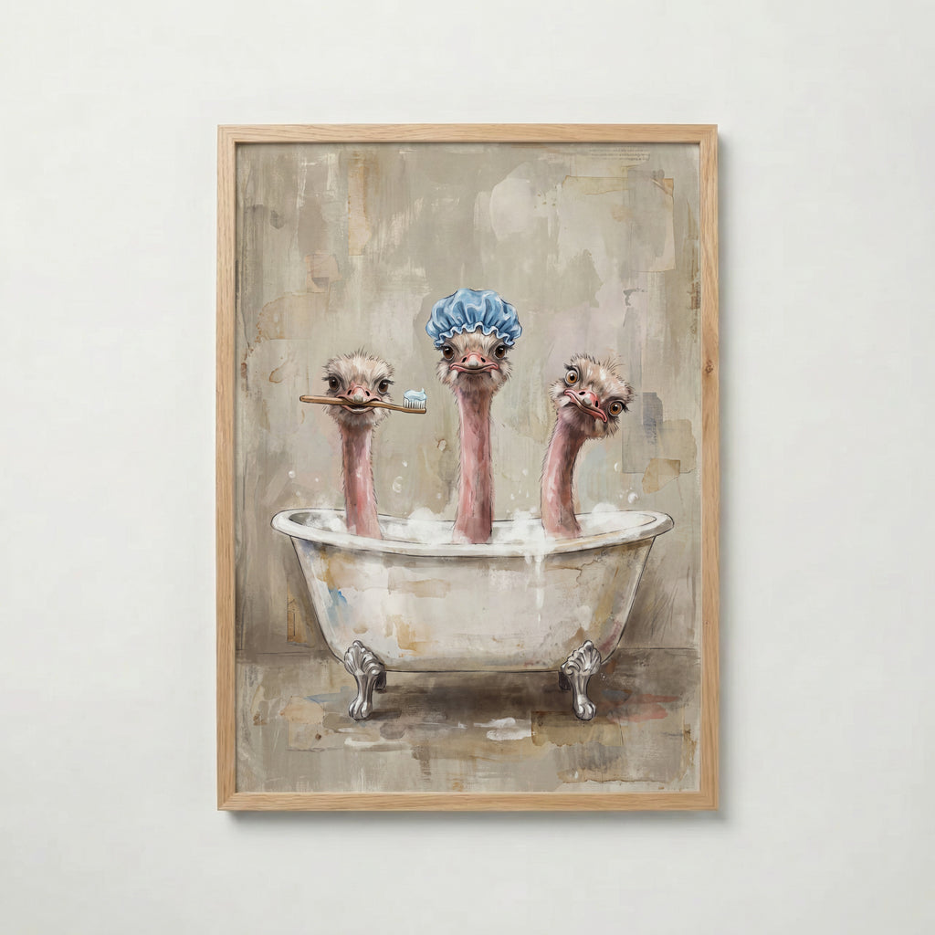 Ostrich Bath Club Poster – ekram