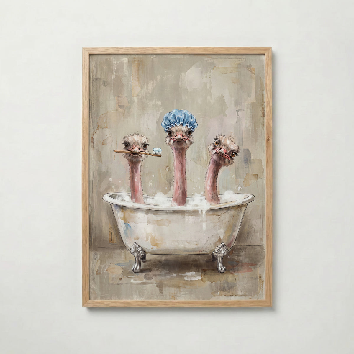 Ostrich Bath Club Poster – ekram